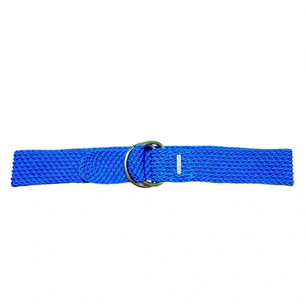 Ralph Lauren Belt Turquoise Braided D Ring Woven Preppy Casual 36